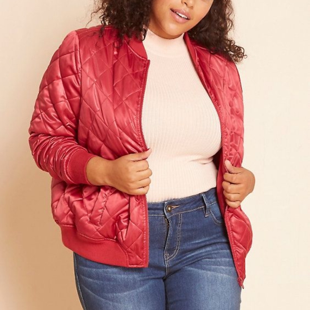 *BOGO* Plus Size Bomber Jacket